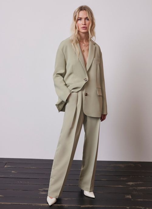 Sage Green Oversized Blazer