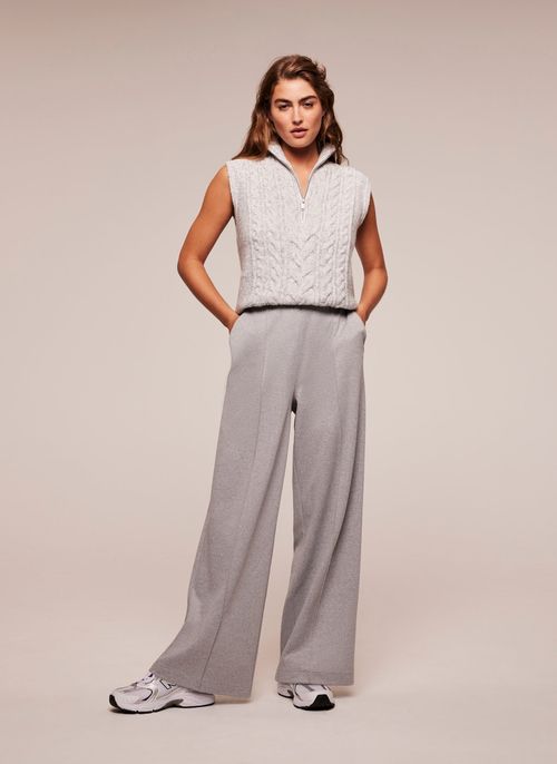 Grey Wide Leg Trousers