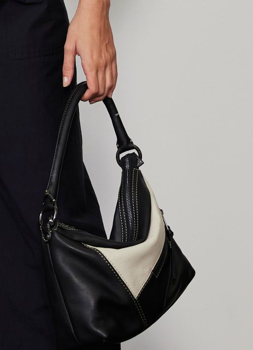 Black Leather Crossbody Bag