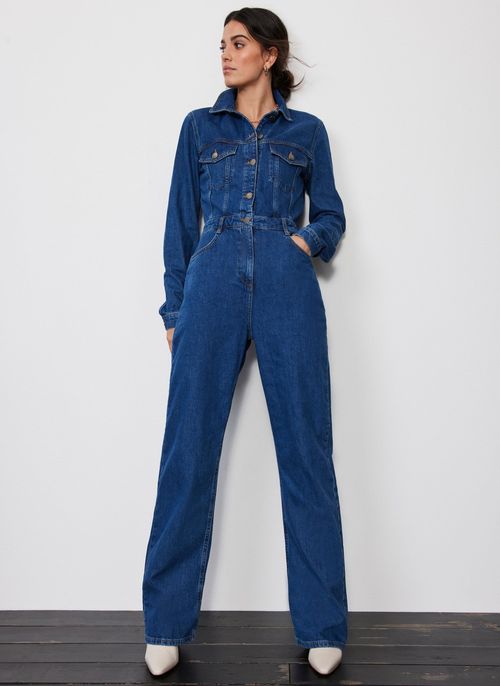 Indigo Denim Jumpsuit