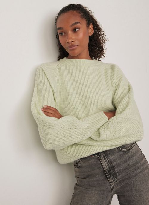 Green Cable Sleeve Jumper