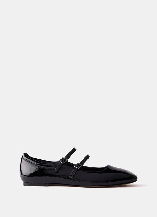 Black Patent Ballet Pumps