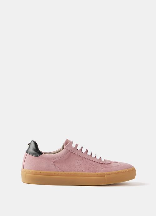 Pink Suede Chunky Trainers