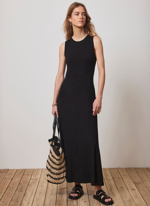 Black Jersey Maxi Dress