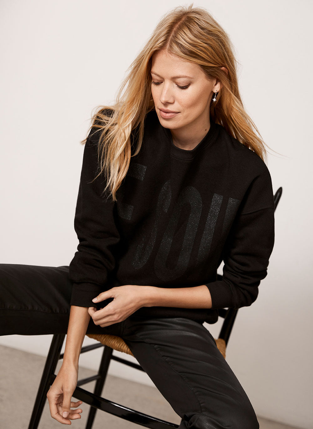 Mint velvet online black sweatshirt