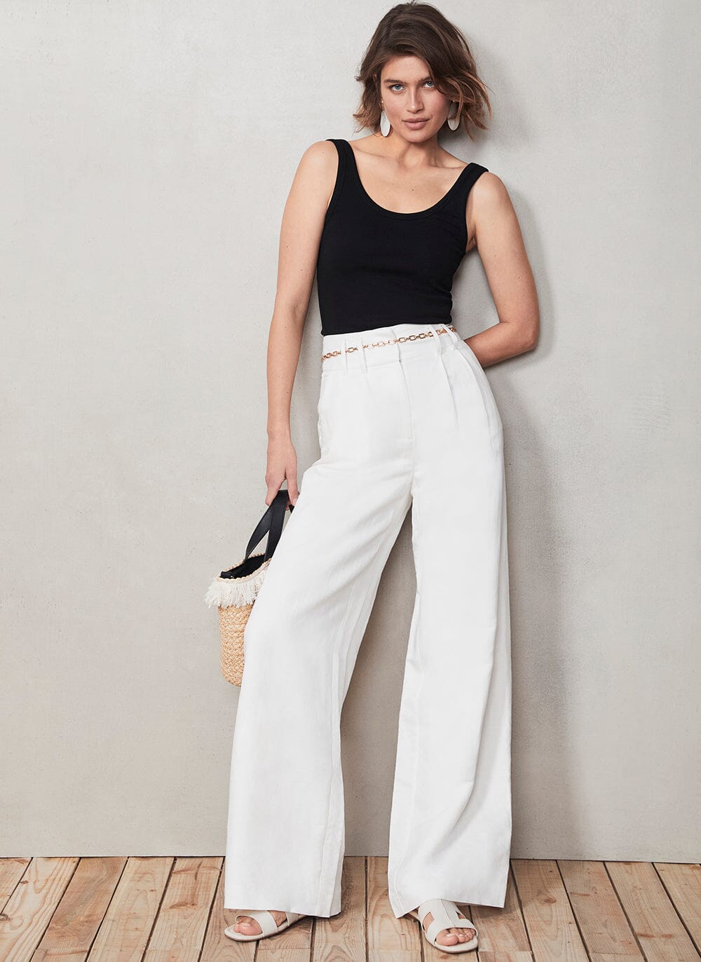Cream discount velvet pants