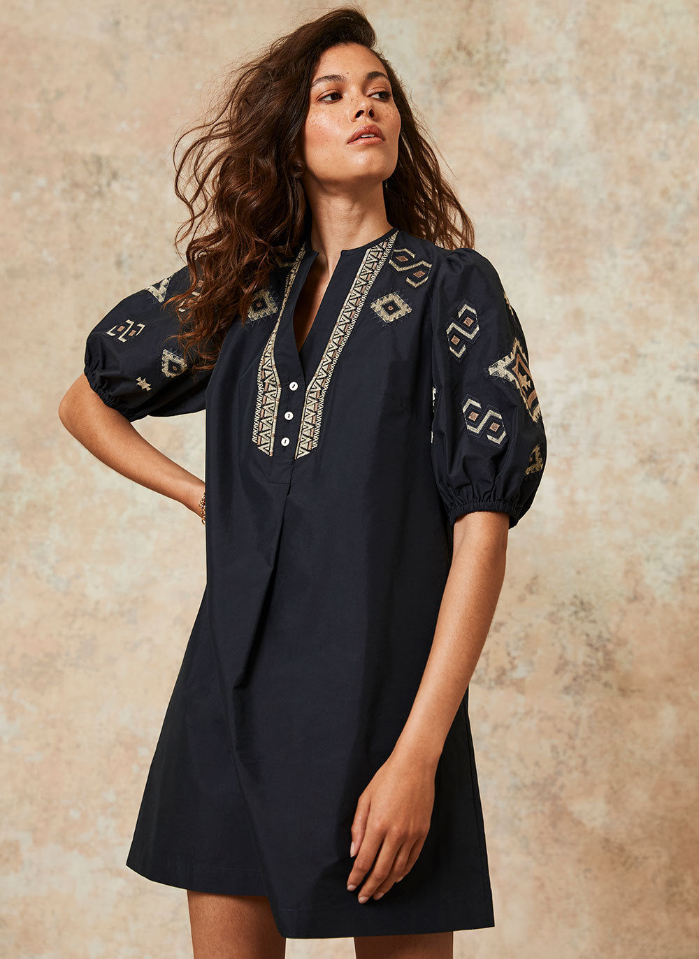 Mint Velvet Navy Embroidered Mini Dress Dark Blue Compare Grazia