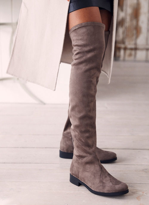 Luella Taupe Long Boots