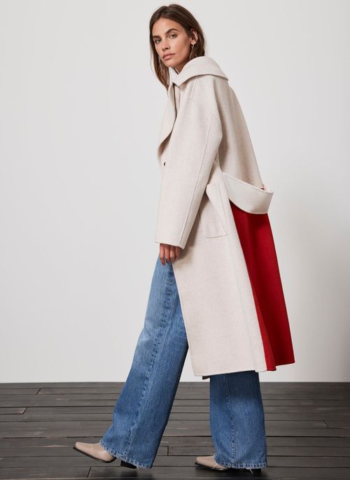 Neutral Red Block Colour Coat