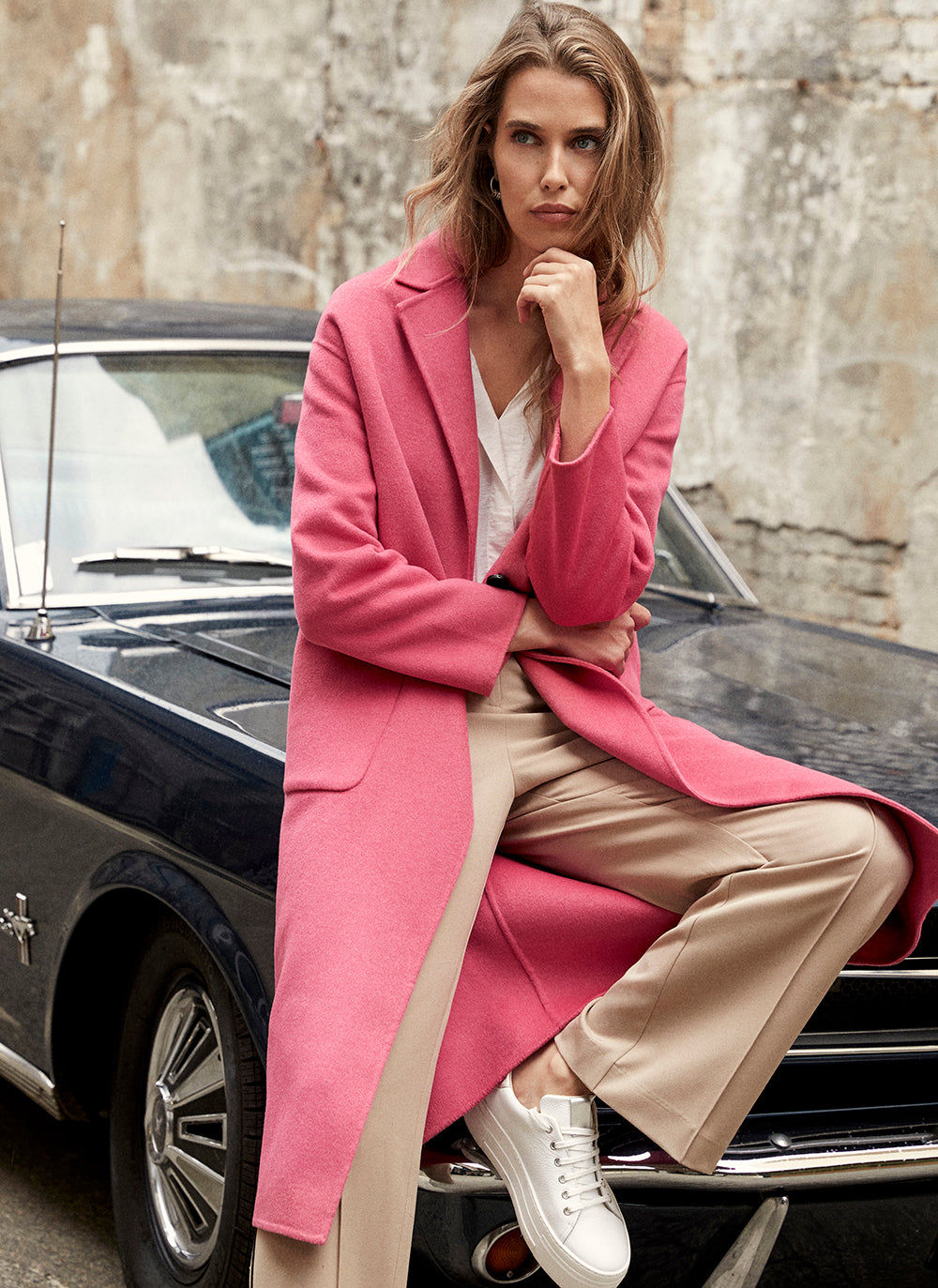 Mint velvet red coat top