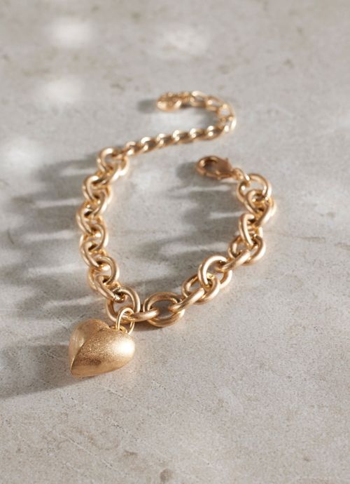 Gold Tone Heart Bracelet