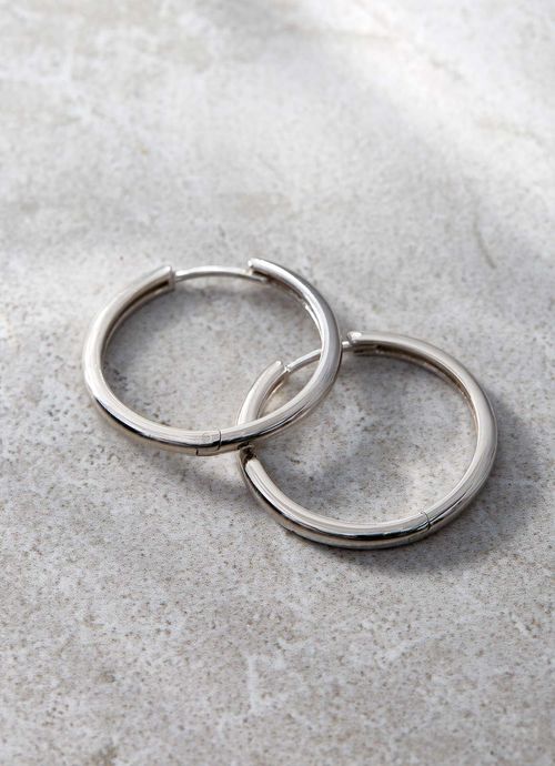 Silver Plated Hoop Earrings