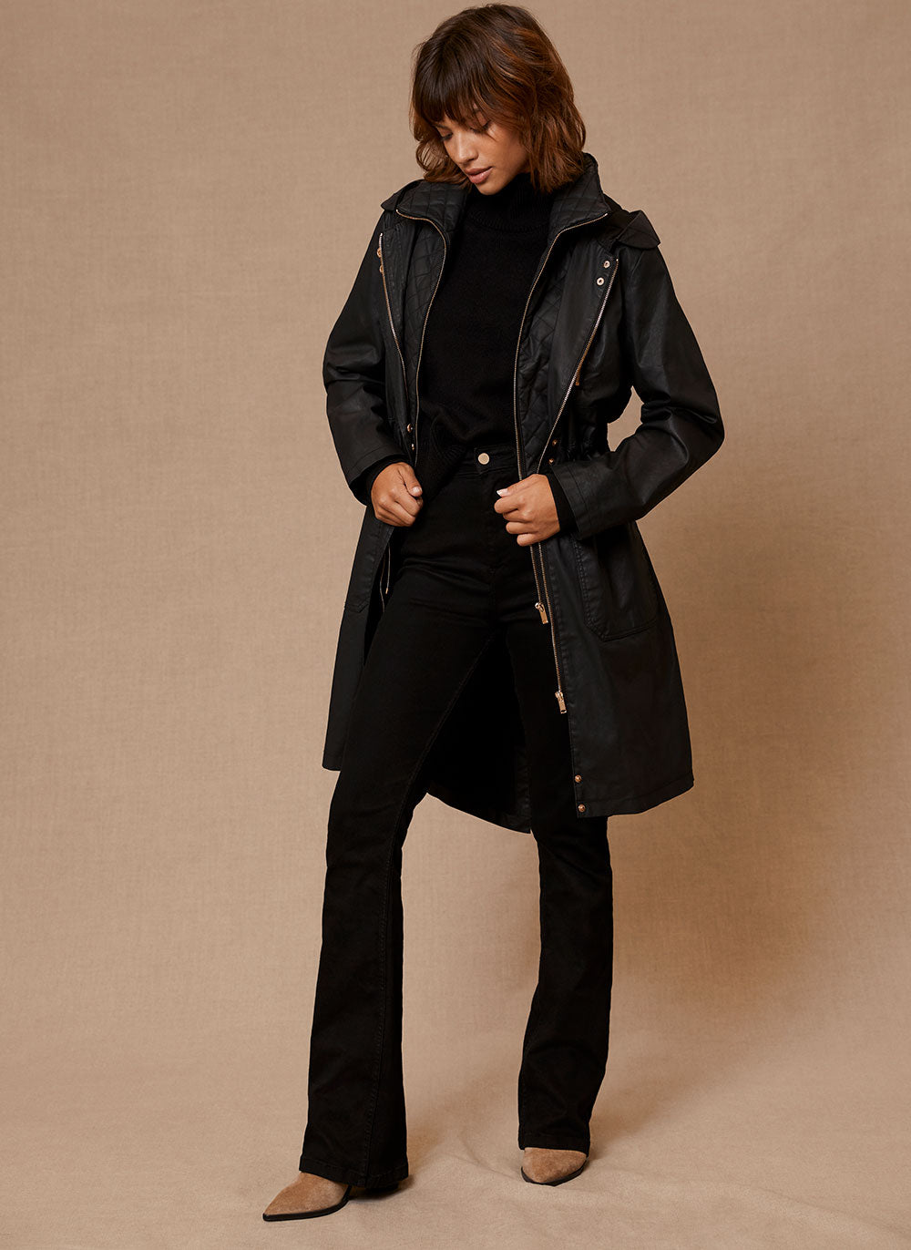 Mint velvet sale waxed parka