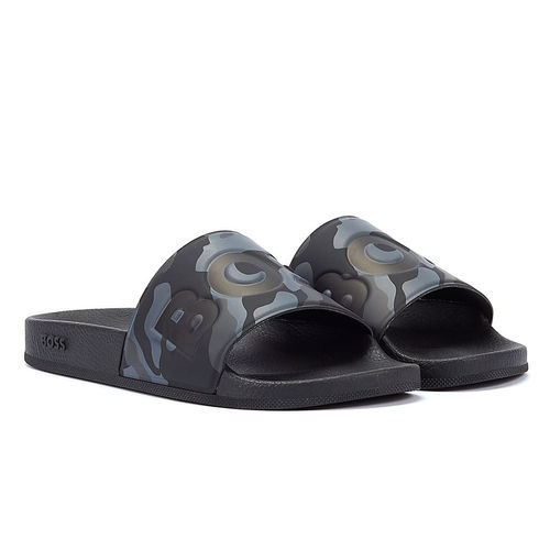 Boss Aryeh Men's Grey Slides