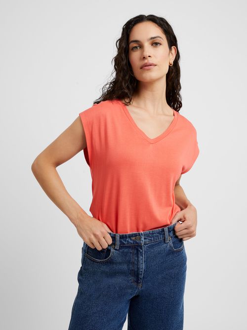 Soft Touch Jersey V Neck Top...