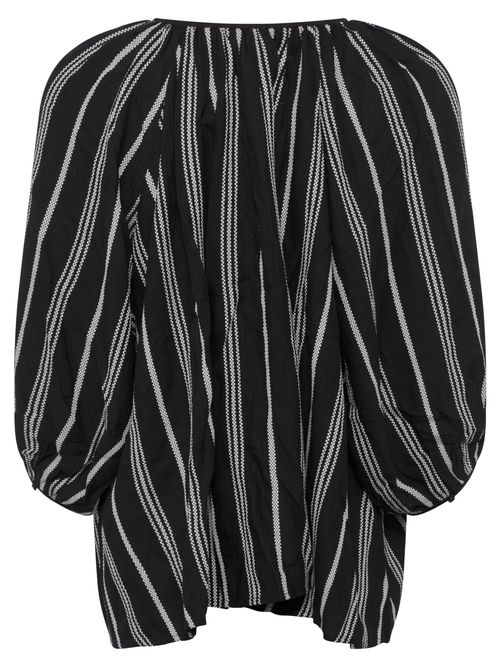 Fem Striped Blouse Black/Milk