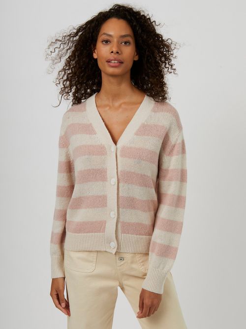 Summer Stripe Knit Cardigan...