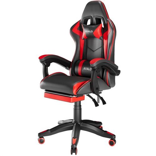 Avalo Gaming Chair - Game Chair - Ergonomischer Bürostuhl Verstellbar - Game Chair - Gaming Chair - Schwarz/Rot