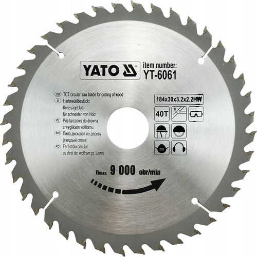 YATO Kreissägeblatt Ã˜184 mm...