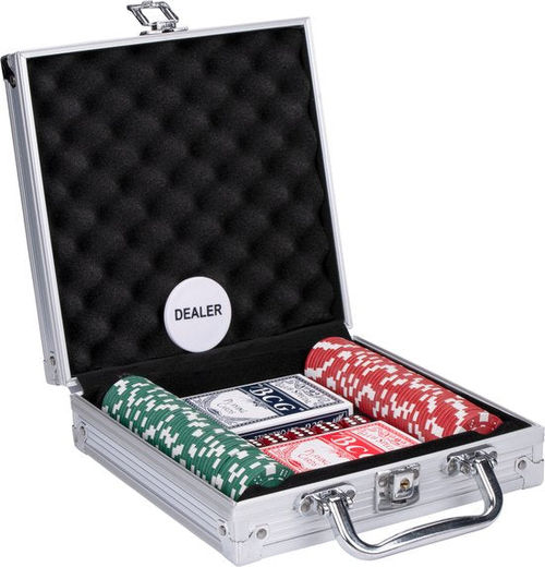 Pokerset im Aluminiumkoffer -...