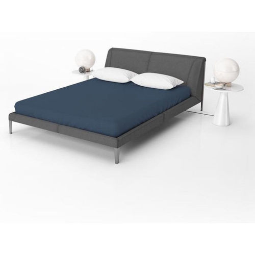 Beau Maison Jersey Baumwoll-Spannbetttuch blau - 60 x 120 cm