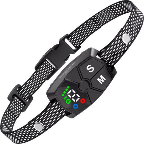 Vulpes Goods® Anti-Bell-Halsband Mini Pro - Erziehungshalsband ohne Schock - Anti-Bellgerät für kleine Hunde - LED-Anzeige - wasserdicht - wiederaufladbar - Vibration und Audio