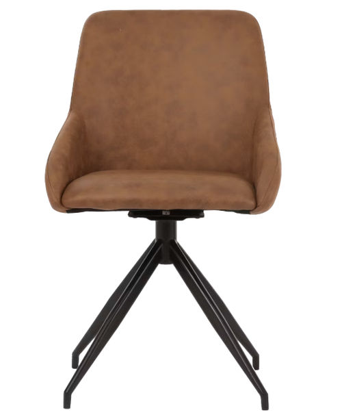 Dutchbone Esszimmerstuhl Laurel Champagne 60x51x85 cm - Drehbar 360°