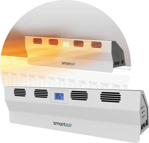 SmartAir Boost - Tragbarer Heizkörperlüfter - Universal - Energieeffizient - Kabellos, wiederaufladbar und automatisch - Heizkörperlüfter - Weiß