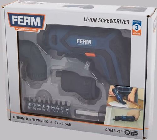 FERM Akkuschrauber 4 Volt