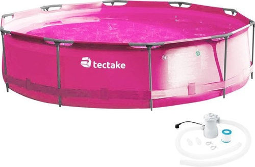 tectake - Schwimmbad - Schwimmbad rund mit Filterpumpe Ã˜ 360 x 76 cm - 403824