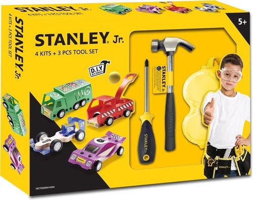 Stanley Jr. 4-teiliger Auto-Baukasten mit Werkzeug - 5 Jahre