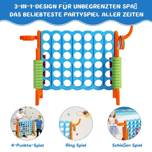 Coast Large 4-Wight Jumbo 4-Wight Set 84 x 33 x 79 cm blau + orange