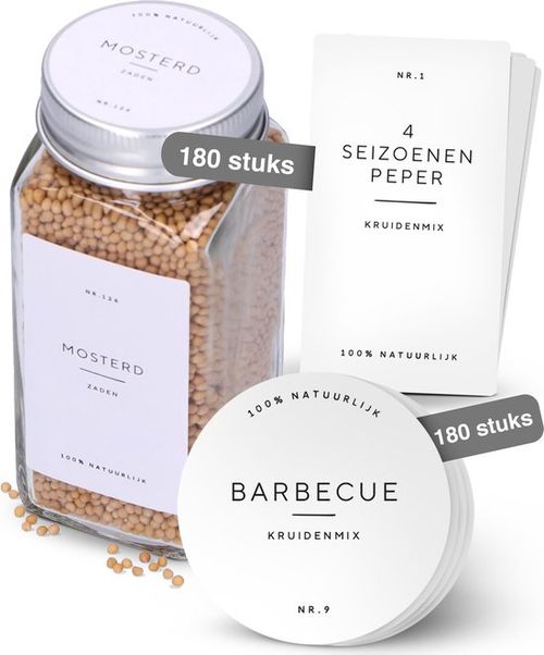 Deleca 180x Gewürzaufkleber...