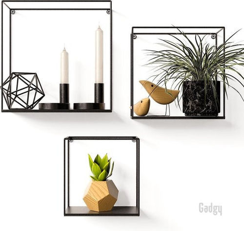 Gadgy Wall Racks set 3pcs -...