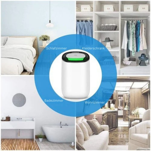 Strex Luftentfeuchter - Extrem leise - 600ml/Tag - Geeignet für Haus/Schlafzimmer & Büro - Weiß