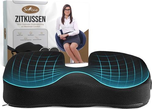 Softsie Sitzkissen Orthopädische und ergonomische - Bounce Kissen - Sitzkissen - Keilkissen - Auto - Sitzkissen