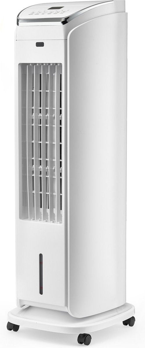 Solis Cool Air 7587 Luftkühler - Mobiler Luftkühler ohne Abfluss - Standventilator - Mit Fernbedienung - Luftkühler mit Wasser - Weiß