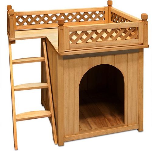 Cadoca Hundehütte mit Balkon