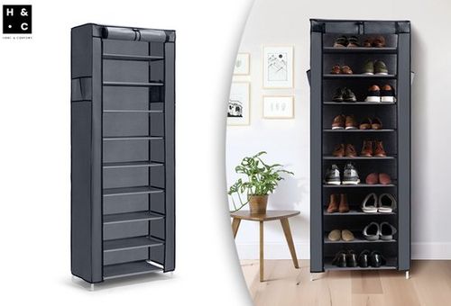 Schuhregal mit Schutzhülle -...