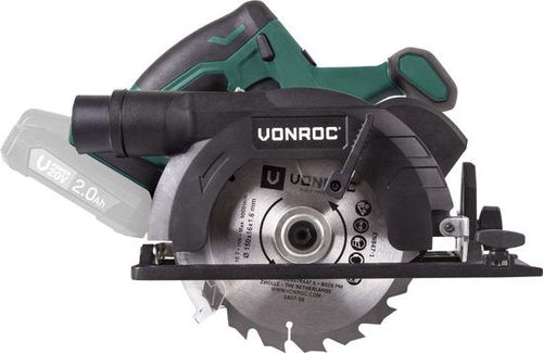 VONROC Accu-Kreissäge - VPower 20V (ohne Akku & Ladegerät) - Inkl. Parallelführung & Ø150MM Sägeblatt