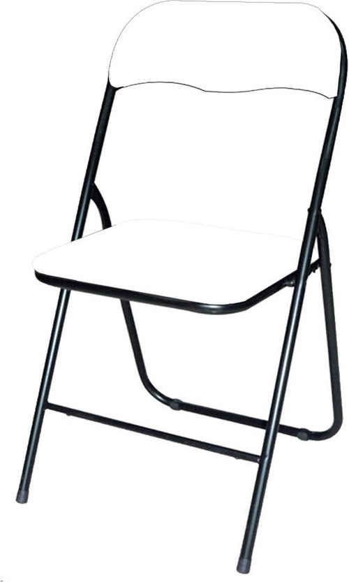 BRASQ Klappstuhl Weiß Schwarz...