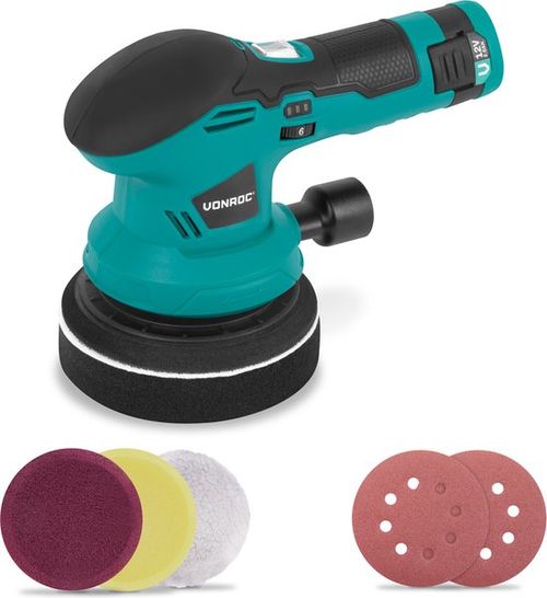 VONROC Polierer 12V - Ø 125mm...