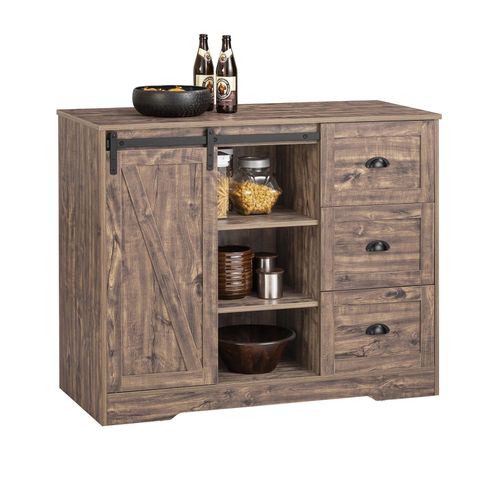 SoBuy Küchenschrank - KNL08-N...