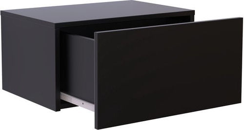 VDD - Nachttisch - Nachttisch Industrial - Nachttisch Modern - Nachttisch Schwarz - Nachttisch Drehbar - Schwarz - 50 x 36 x 25 cm