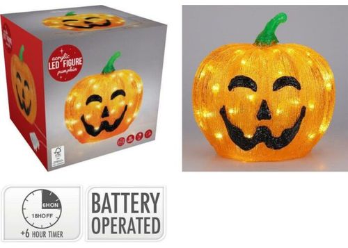 Kürbislampe 50 LED - 2er Set...