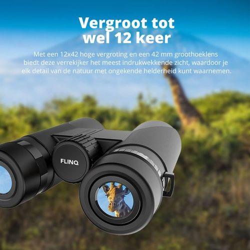 FlinQ Fernglas 12x42 -...