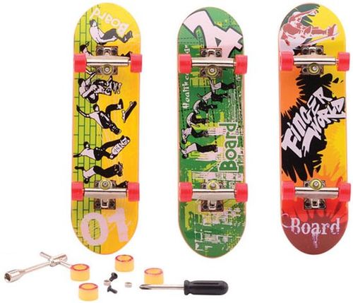 Finger-Skateboard mit Zubehör
