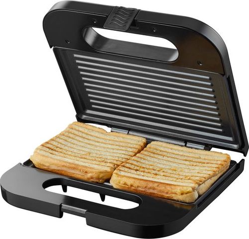 Tomado TGS2001S - Toasti-Eisen - Griller - PFAS frei - Toasti-Maker - 750 Watt - 22,5 x 13 cm - Schwarz/RVS