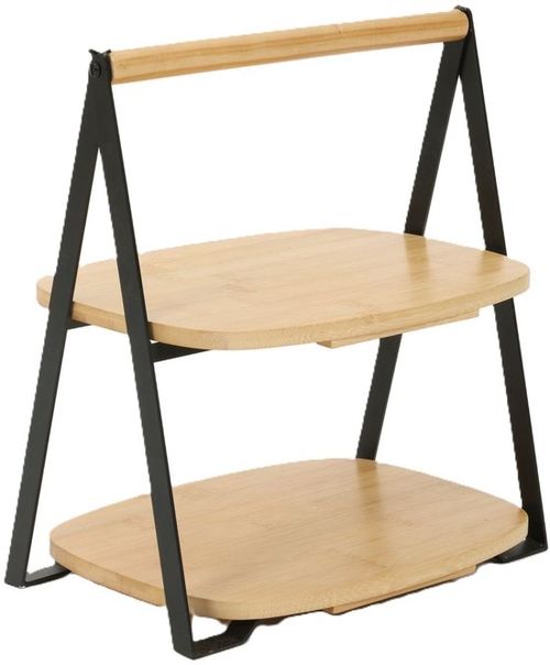 Bambus-Etagere - 2-lagig -...
