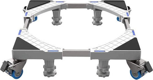 Olvy Home - Waschmaschinensockel mit Rädern - Waschmaschinensockel - Schrank - Bis 300 KG - Auch für Trockner, Kühlschrank, Geschirrspüler und Gefrierschrank